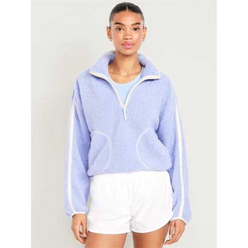 OldNavy Loose Sherpa Quarter-Zip Pullover