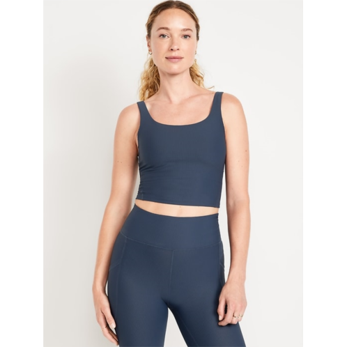 OldNavy Light Support PowerSoft Rib Longline Sports Bra