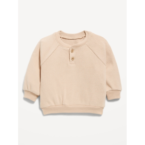OldNavy Cozy Long-Sleeve Henley Thermal-Knit Sweatshirt for Baby