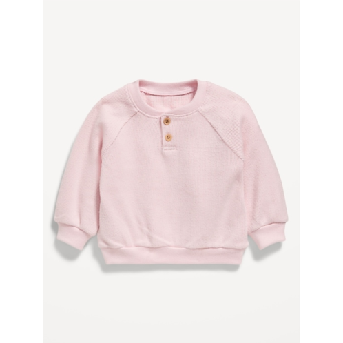 OldNavy Cozy Long-Sleeve Henley Thermal-Knit Sweatshirt for Baby