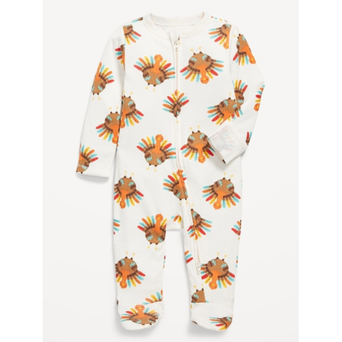OldNavy Printed 2-Way-Zip Sleep & Play Footed One-Piece for Baby