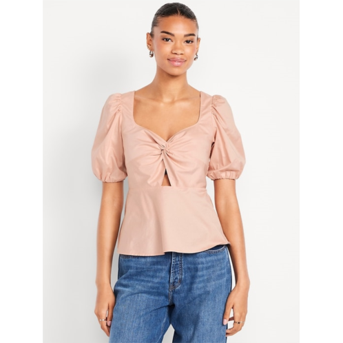 OldNavy Twist-Front Peplum Top