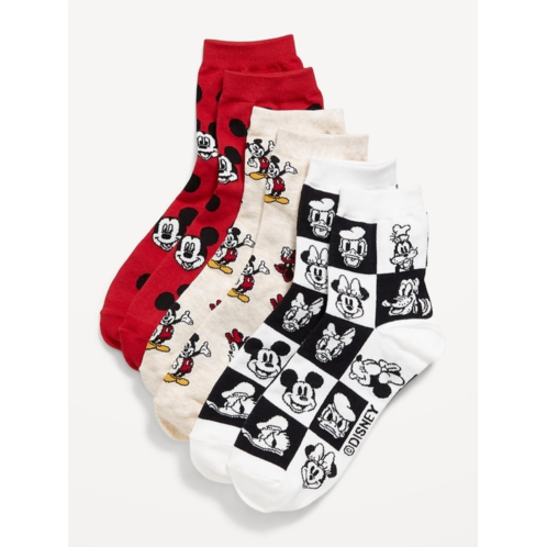 OldNavy Disneyⓒ 3-Pack Novelty Quarter Crew Socks for Women