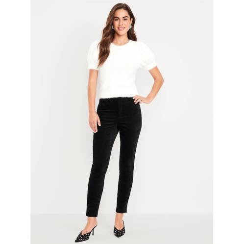 OldNavy High-Waisted Velvet Pixie Skinny Ankle Pants