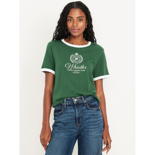 OldNavy EveryWear Crew-Neck Graphic Ringer T-Shirt