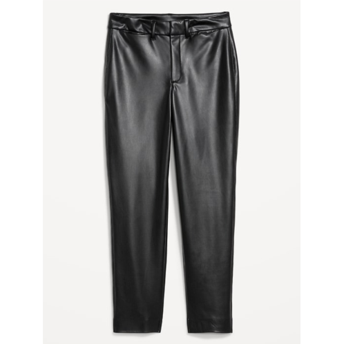 OldNavy High-Waisted Faux-Leather Pixie Straight Pants