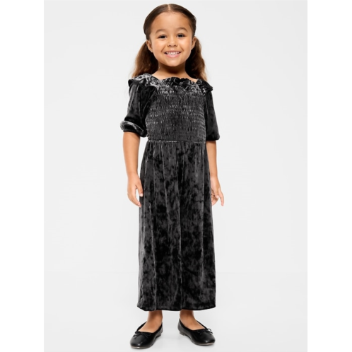 OldNavy Smocked Velvet Jumpsuit for Toddler Girls