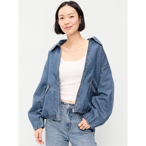 OldNavy Full-Zip Harrington Jean Jacket