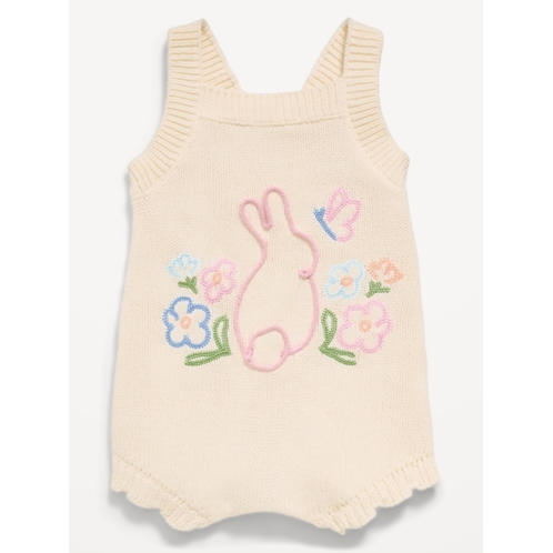 OldNavy Sleeveless Embroidered Sweater One-Piece Romper for Baby