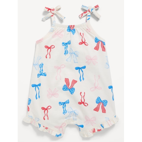 OldNavy Printed Sleeveless Tie-Strap Romper for Baby