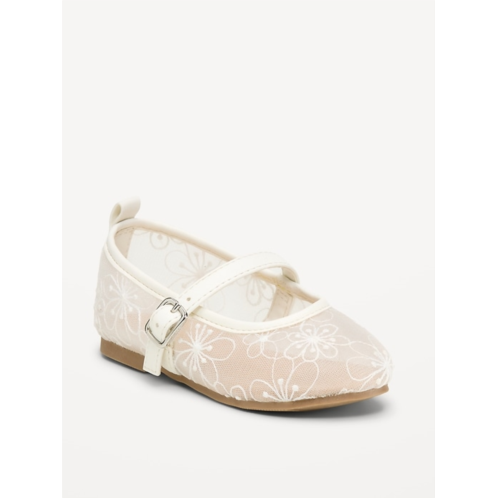 OldNavy Mesh Floral Ballet Flats for Toddler Girls