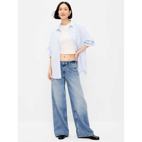 OldNavy Low-Rise Baggy Wide-Leg Jeans