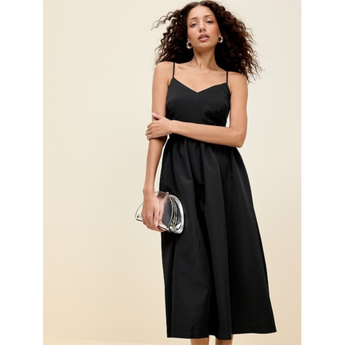 The Occasion by Old Navy Fit & Flare Sleeveless Taffeta Midi Dress