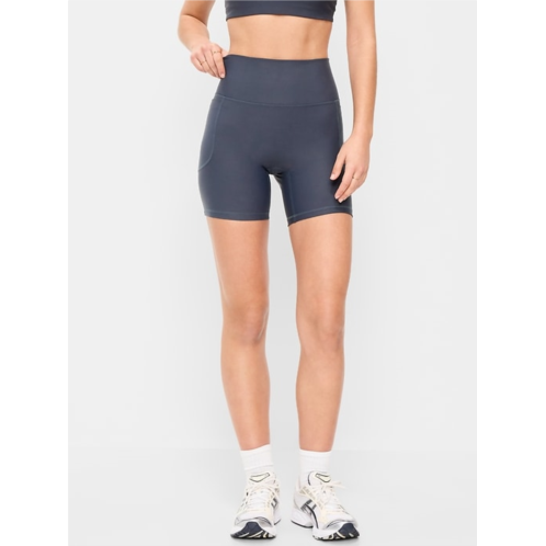 OldNavy Extra-High Waisted PowerSoft Boundless Pocket Biker Shorts-- 6-inch inseam - No Front Seam