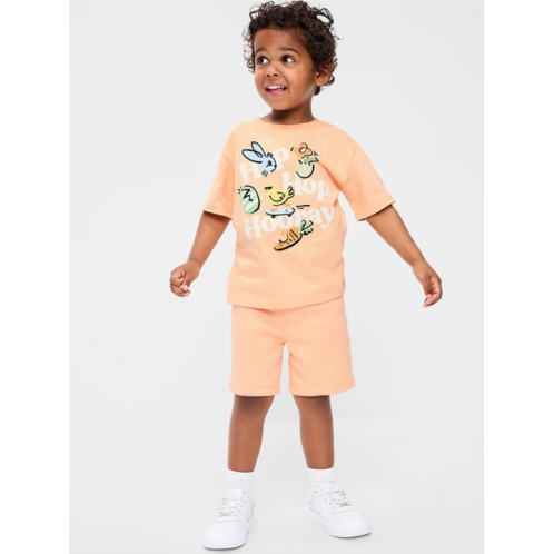 OldNavy Oversized Graphic T-Shirt and Shorts Set for Toddler Boys