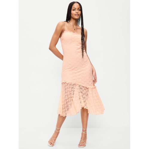 OldNavy Fit & Flare Lace Midi Dress