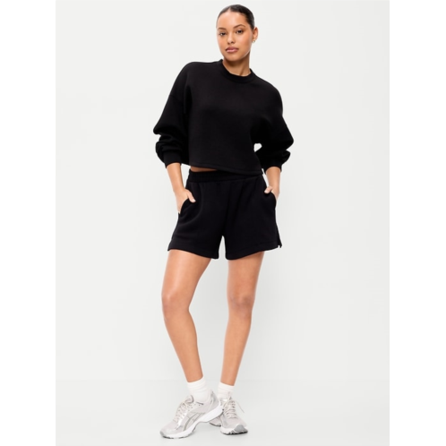 OldNavy High-Waisted Bounce Fleece Shorts -- 5-inch inseam