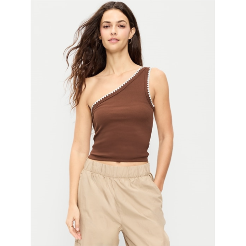 OldNavy Ribbed One-Shoulder Tank Top