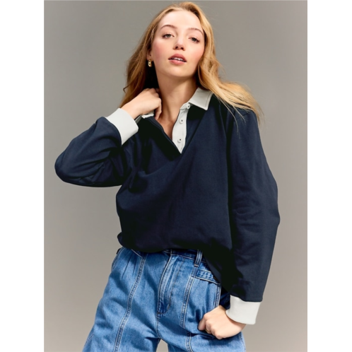 Old Navy x Christopher John Rogers Oversized Rugby Top