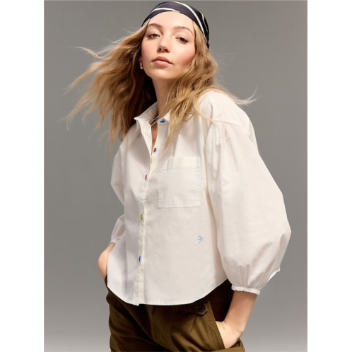 Old Navy x Christopher John Rogers Oversized Button-Down Poplin Shirt