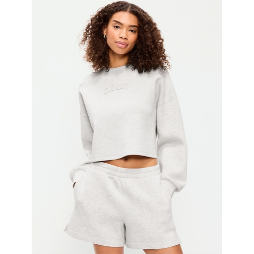 OldNavy Bounce Fleece Crew-Neck Cropped Sweatshirt