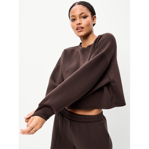 OldNavy Bounce Fleece Crew-Neck Cropped Sweatshirt
