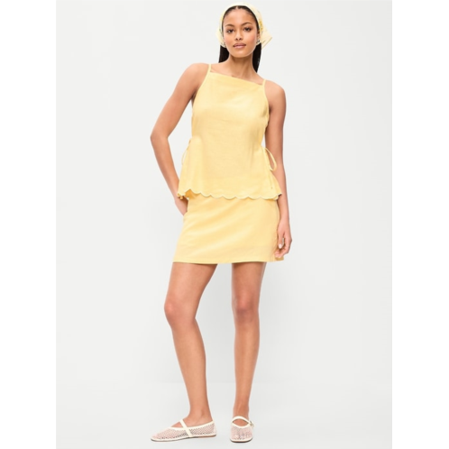 OldNavy Linen-Blend Micro Skort
