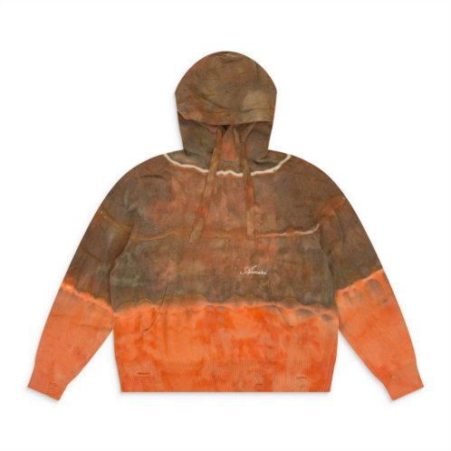 Amiri orange tie dye hoodie