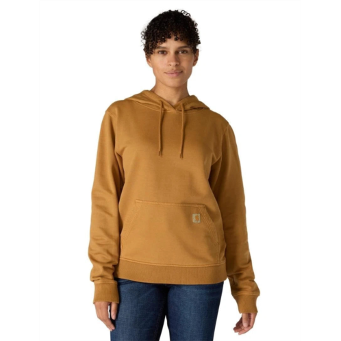 Carhartt hoodie womens brown french terry relaxed fit midweight pullover posh287