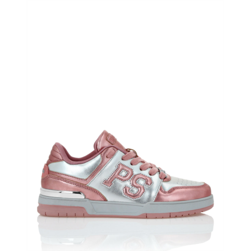 PLEIN SPORT eco leather lo-top sneakers