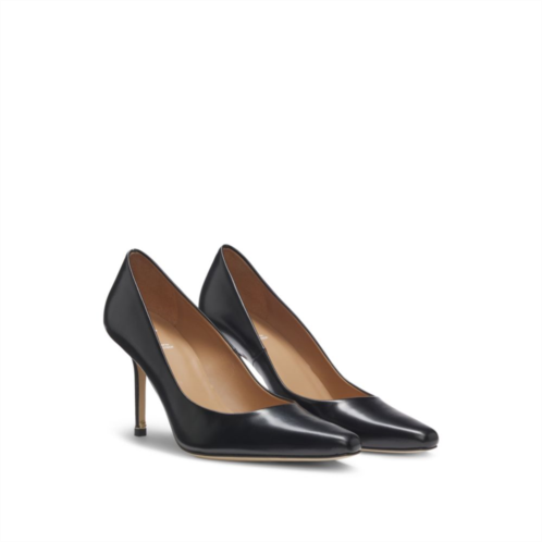 BOSS pointed-toe pumps in polished leather