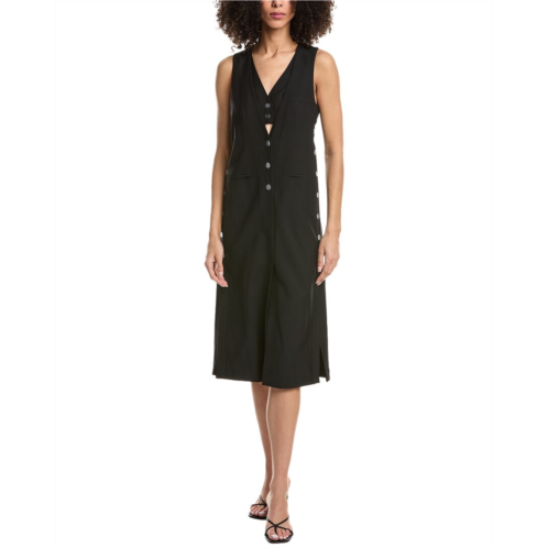 3.1 Phillip Lim tailored vest wool-blend midi dress