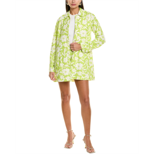 Flora Bea NYC alanna linen-blend coat