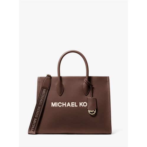 Michael Kors Outlet mirella medium pebbled leather tote bag