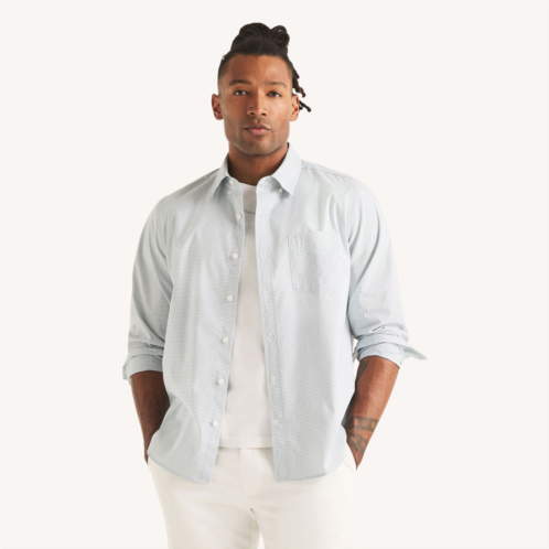Nautica mens classic fit wrinkle-resistant checkered shirt