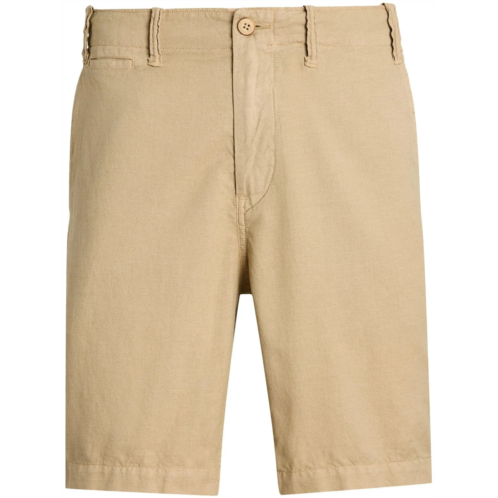 Polo Ralph Lauren mens chino shorts beige linen cotton classic fit red1206
