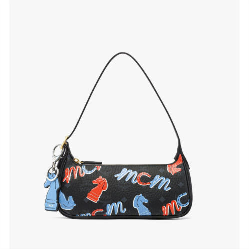 Mcm year of the horse aren shoulder bag in visetos