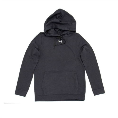 UNDER ARMOUR womens hustle fleece hoodie in black