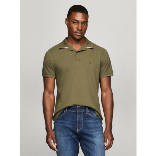 Tommy Hilfiger mens under collar tipped regular fit polo