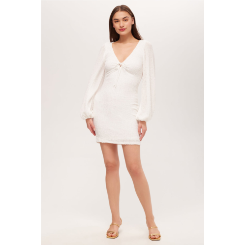 Trina Turk lalita long-sleeve tie-front dress