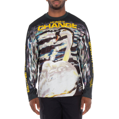 Burberry swan-print long-sleeved t-shirt