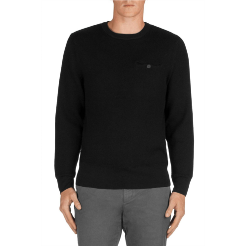 J BRAND coolidge wool crew neck sweater in black