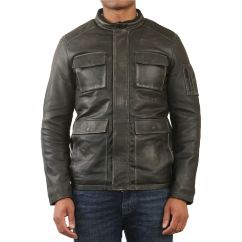 TruClothing vintage leather safari parka jacket