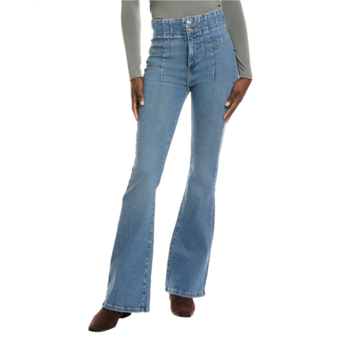 Free People jayde sunburst blue flare jean