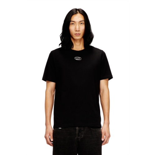 Diesel t-shirt with metallic oval d