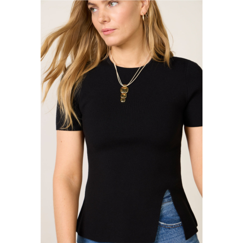 FRENCH CONNECTION womens maxime knit asymmetrical top