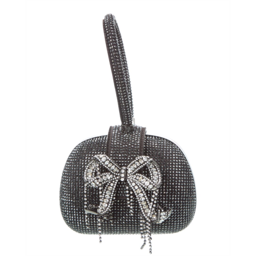 self-portrait rhinestone top handle clutch