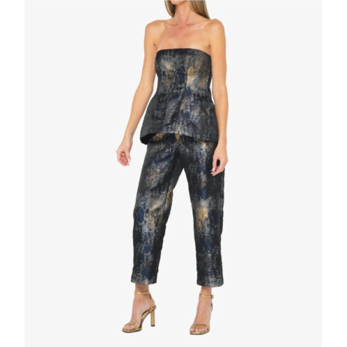 JBQ melody mid-rise pant in brushed metallic