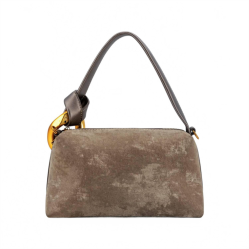 Like Dreams womens elara braided crossbody bag in taupe
