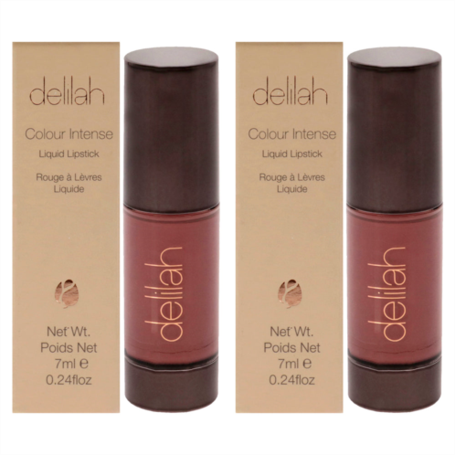 Delilah colour intense liquid lipstick - beau by for women - 0.24 oz lipstick - pack of 2